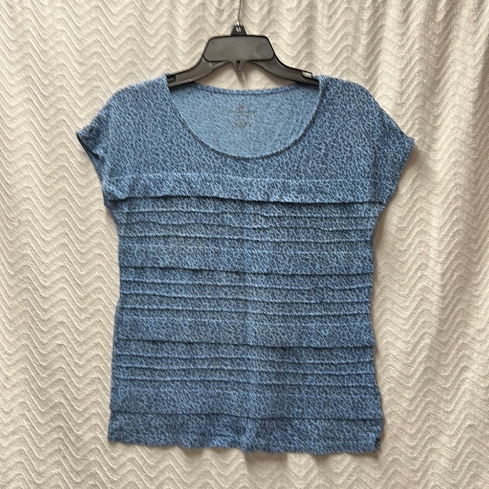 Liz Claiborne Blue Textured Small Petite Tank